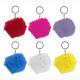PORTE CLES BOULE PELUCHE, 6CM, ASST, SE VEND PAR 12