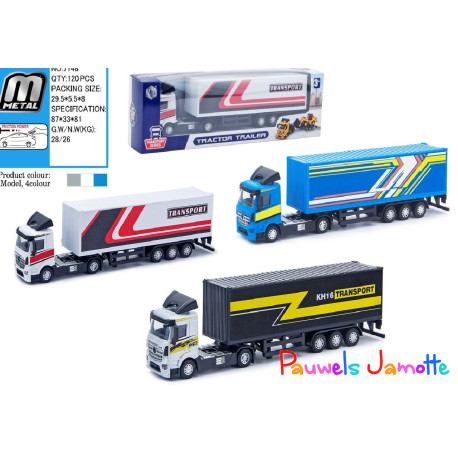 CAMION PULL BACK, 30CM, ASST