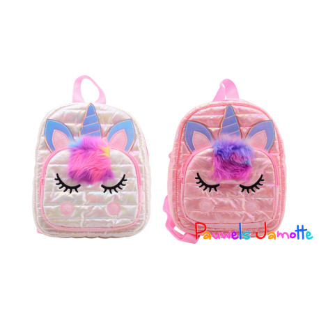 SAC A DOS LICORNE, 21/27CM, ASST