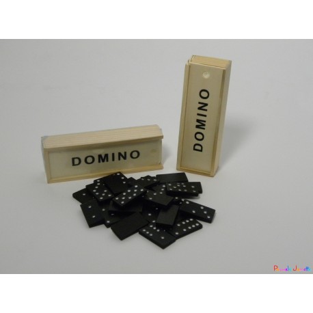 JEU DE DOMINO EN BOIS 28PCS 15CM SE VEND PAR 6