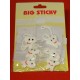 STICKY COLLANT DECO DENT CARTE DE 6 PIECES