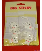 STICKY COLLANT DECO DENT CARTE DE 6 PIECES
