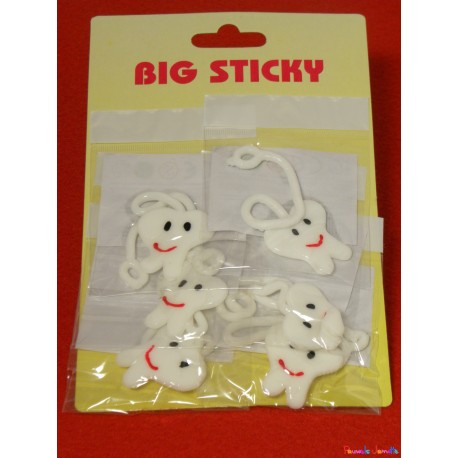 STICKY COLLANT DECO DENT CARTE DE 6 PIECES