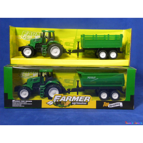 TRACTEUR AVEC REMORQUE, 2 MODELES