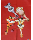 TAPE BALLE DECO ANIMAUX ASST, 22CM, SE VEND PAR 6