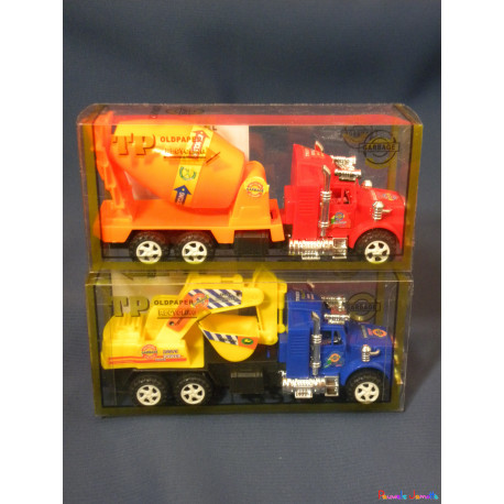 CAMION EN PLASTIC, 16CM, 2 MODELES